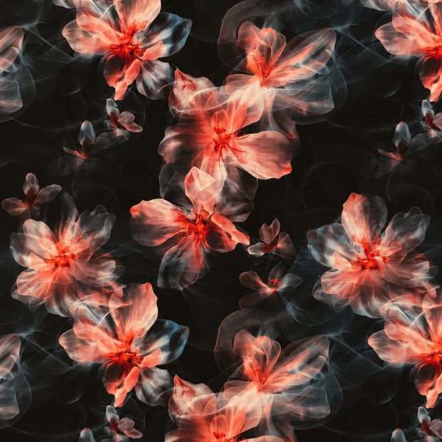 Futterstoff Ember Bloom | wasserabweisend | 50 x 80 cm