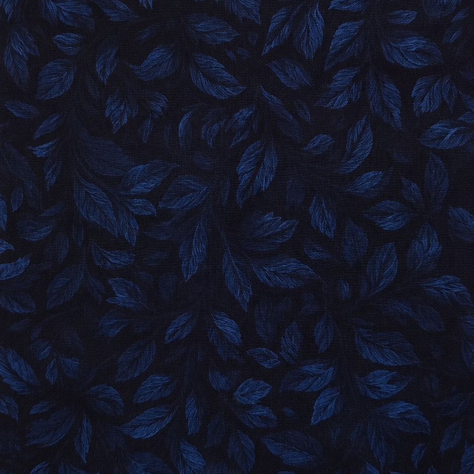 Futterstoff Midnight Leaves | wasserabweisend | 50 x 80 cm