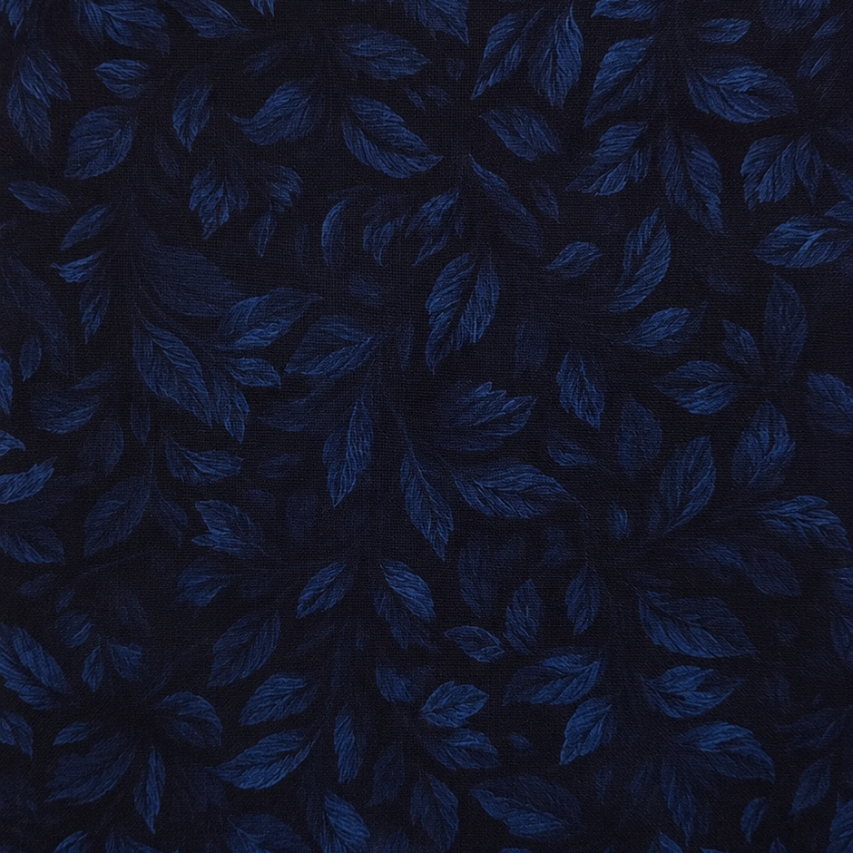 Futterstoff Midnight Leaves | wasserabweisend | 50 x 80 cm