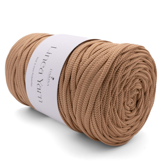 Flache Polyesterschnur 5mm | 120 Beige