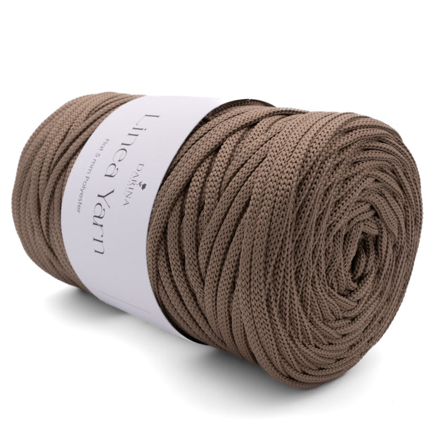 Flache Polyesterschnur 5mm | 125 Mokka