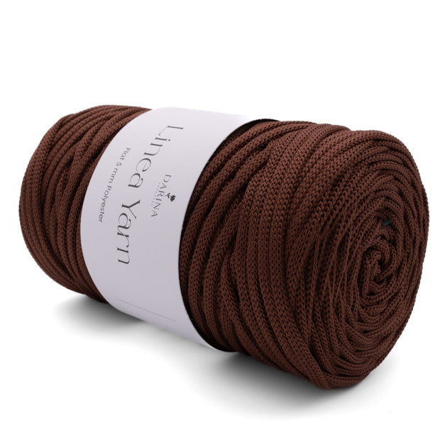 Flache Polyesterschnur 5mm | 135 Mahagoni