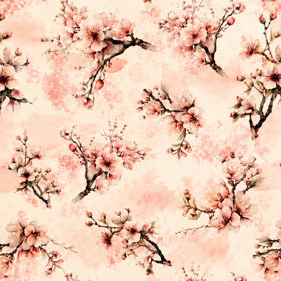 Futterstoff Cherry Blossom | wasserabweisend | 50 x 80 cm