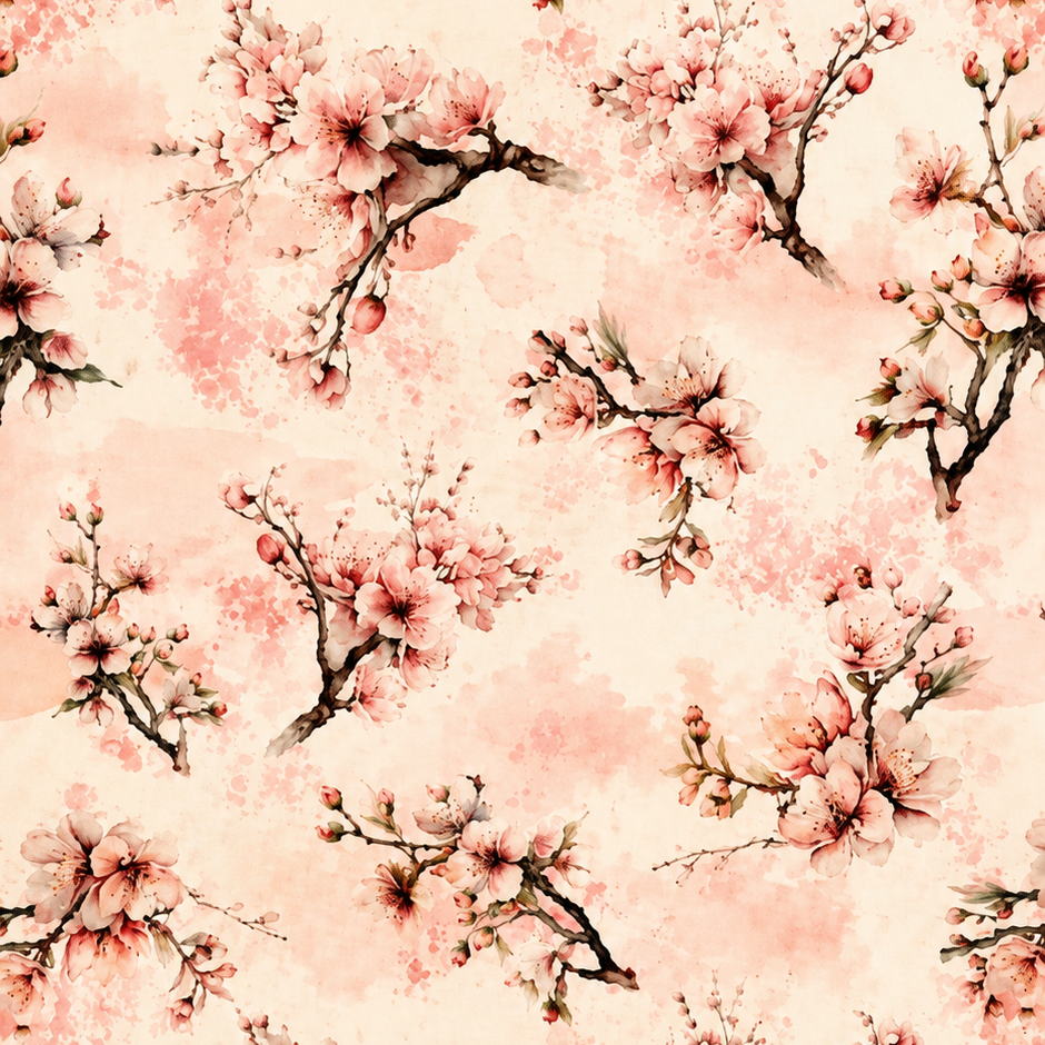 Futterstoff Cherry Blossom | wasserabweisend | 50 x 80 cm