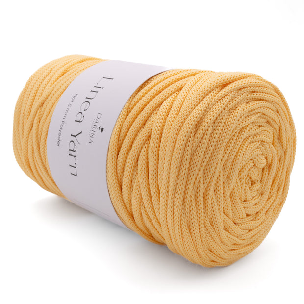 Flache Polyesterschnur 5mm | 145 Pastellgelb