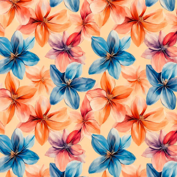 Futterstoff Tropical Bloom | wasserabweisend | 50 x 80 cm