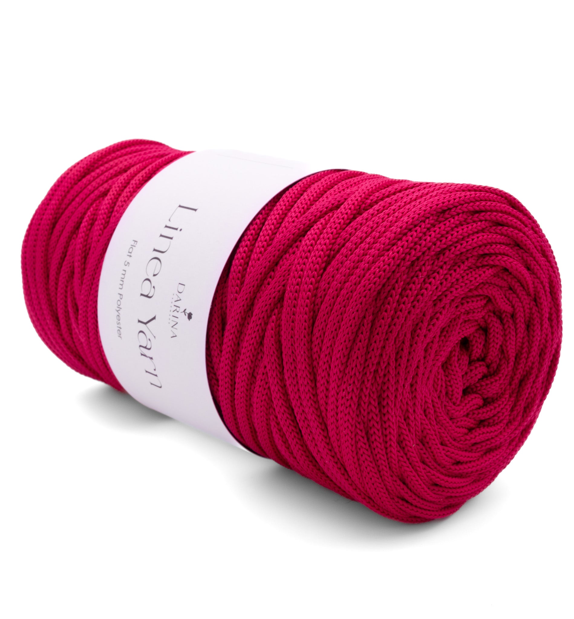 Flache Polyesterschnur 5mm | 190 Fuchsia