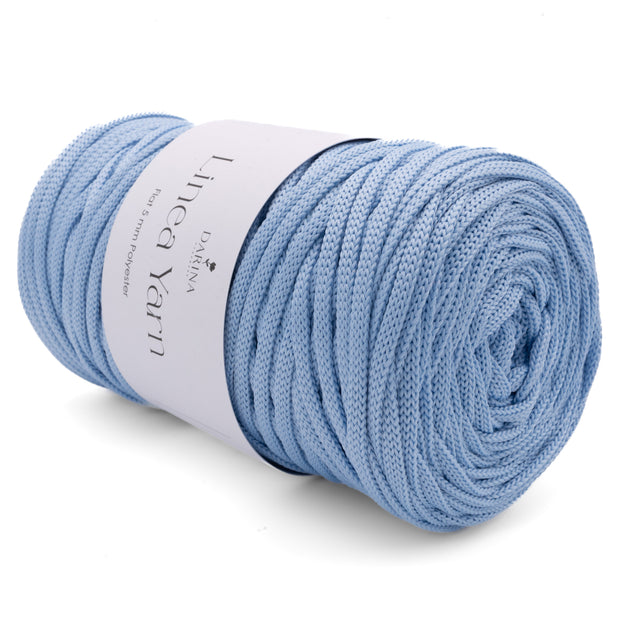 Flache Polyesterschnur 5mm | 205 Himmelblau