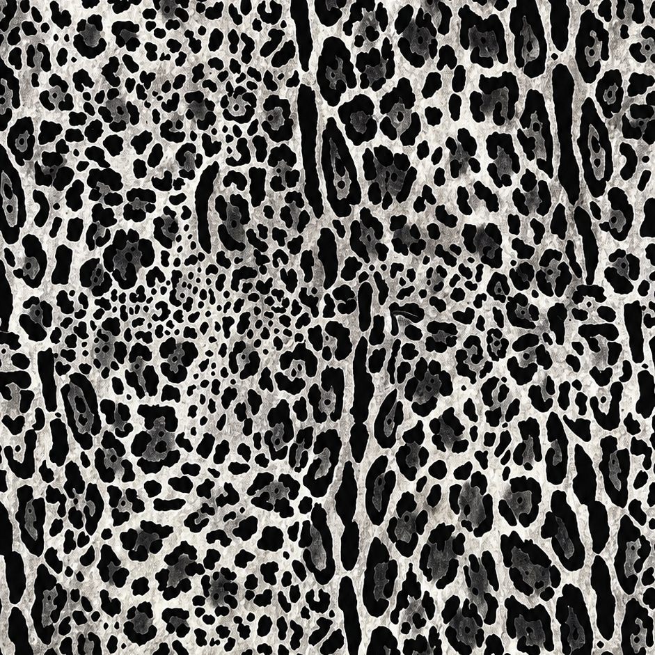 Futterstoff Grey Leopard | wasserabweisend | 50 x 80 cm