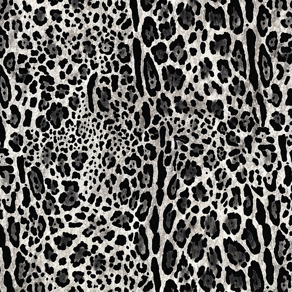 Futterstoff Grey Leopard | wasserabweisend | 50 x 80 cm