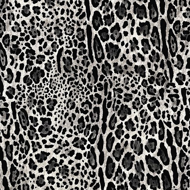 Futterstoff Grey Leopard | wasserabweisend | 50 x 80 cm