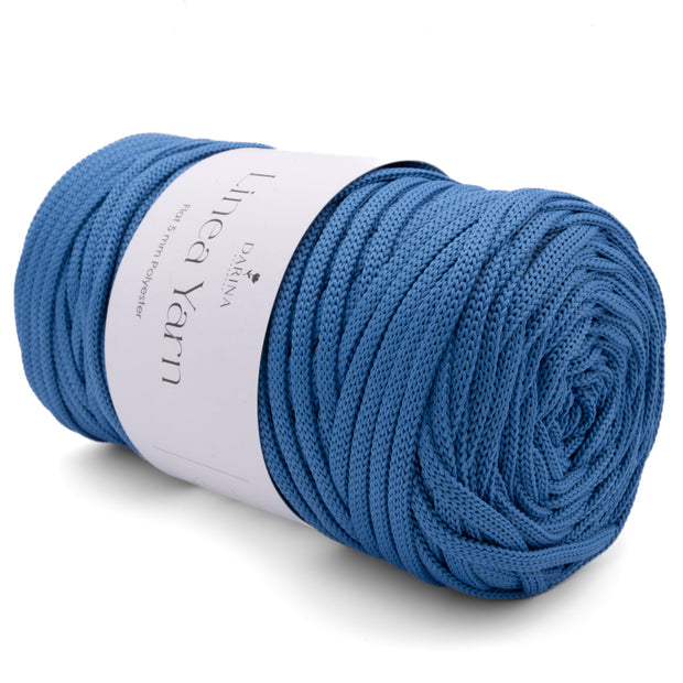 Flache Polyesterschnur 5mm | 210 Helle Jeans