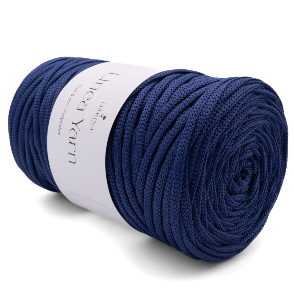 Flache Polyesterschnur 5mm | 215 Jeans