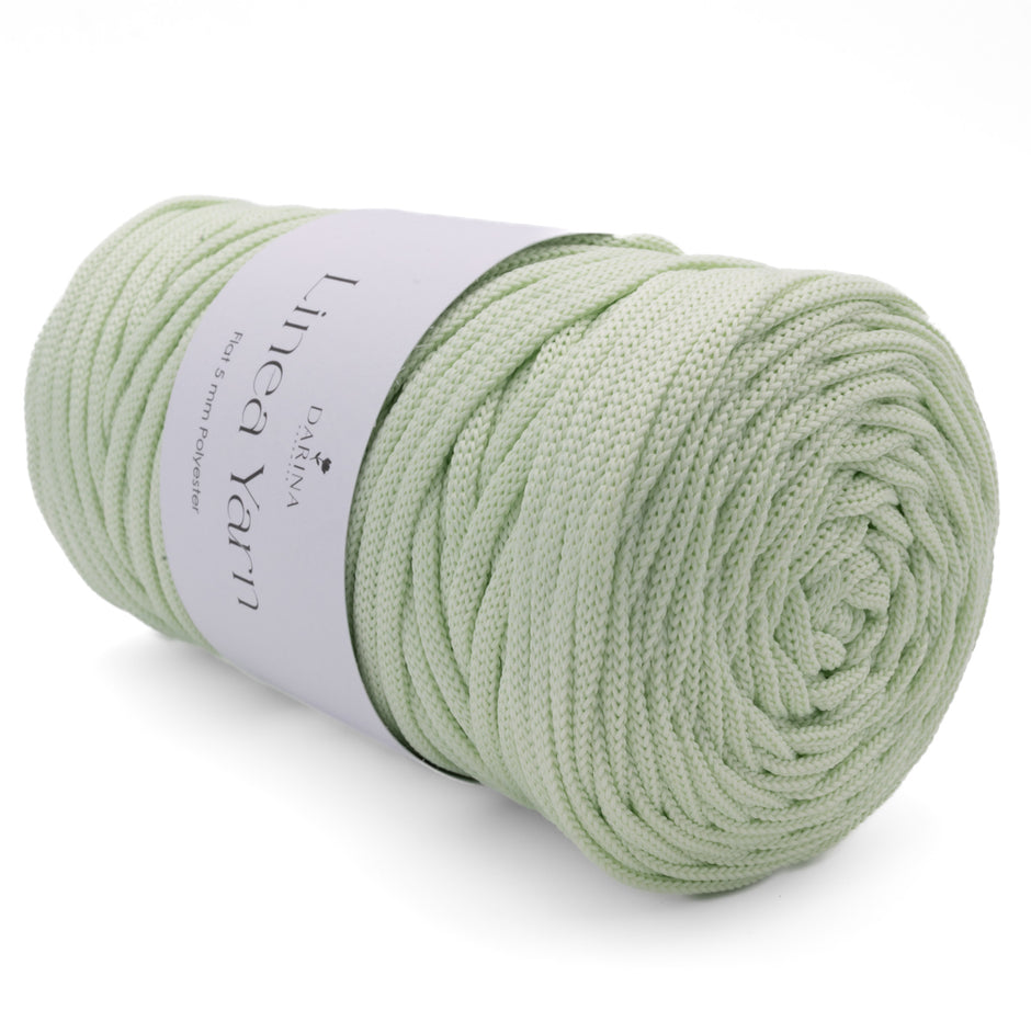 Flache Polyesterschnur 5mm | 255 Pistazie