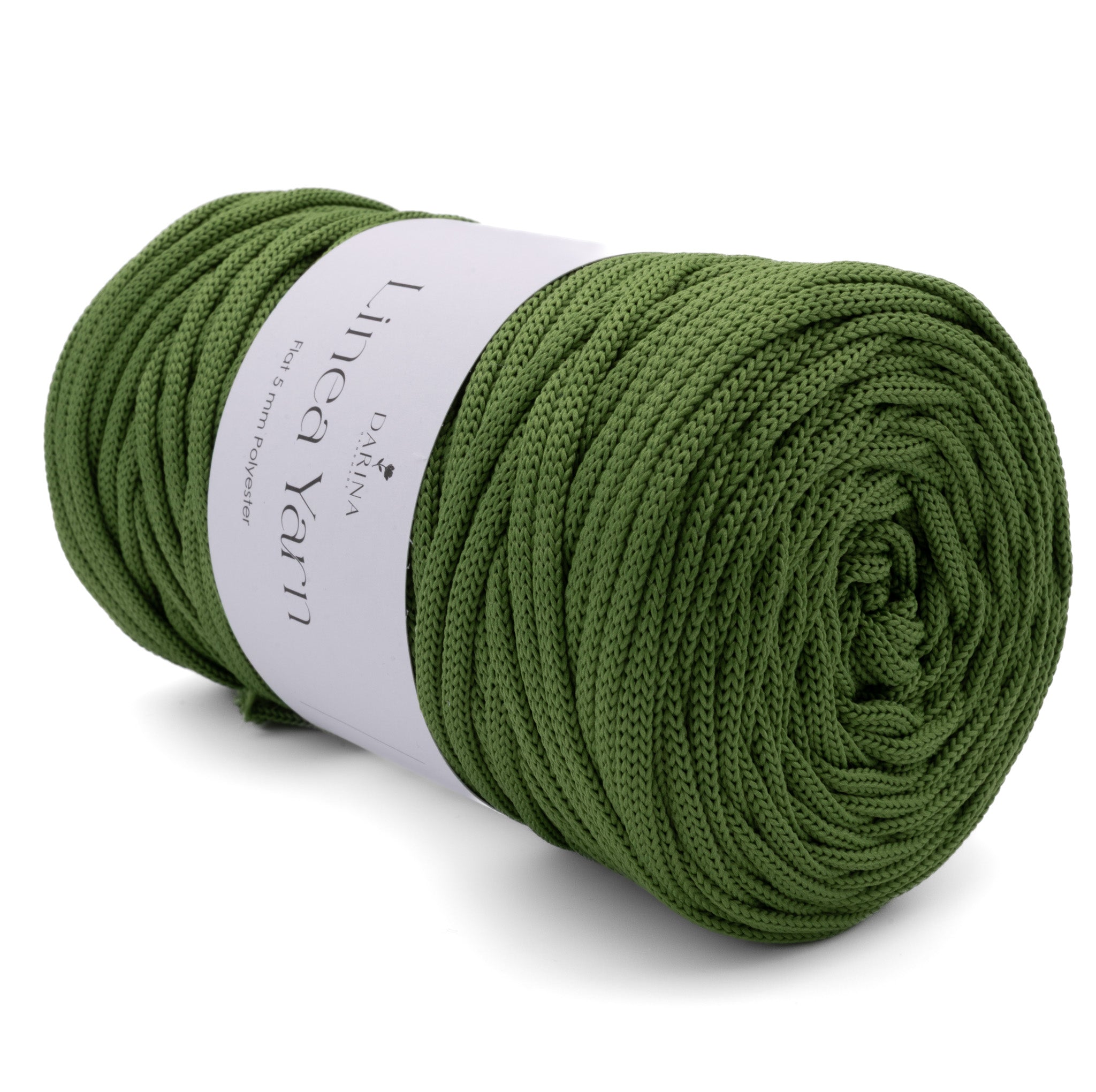 Flache Polyesterschnur 5mm | 265 Avocado