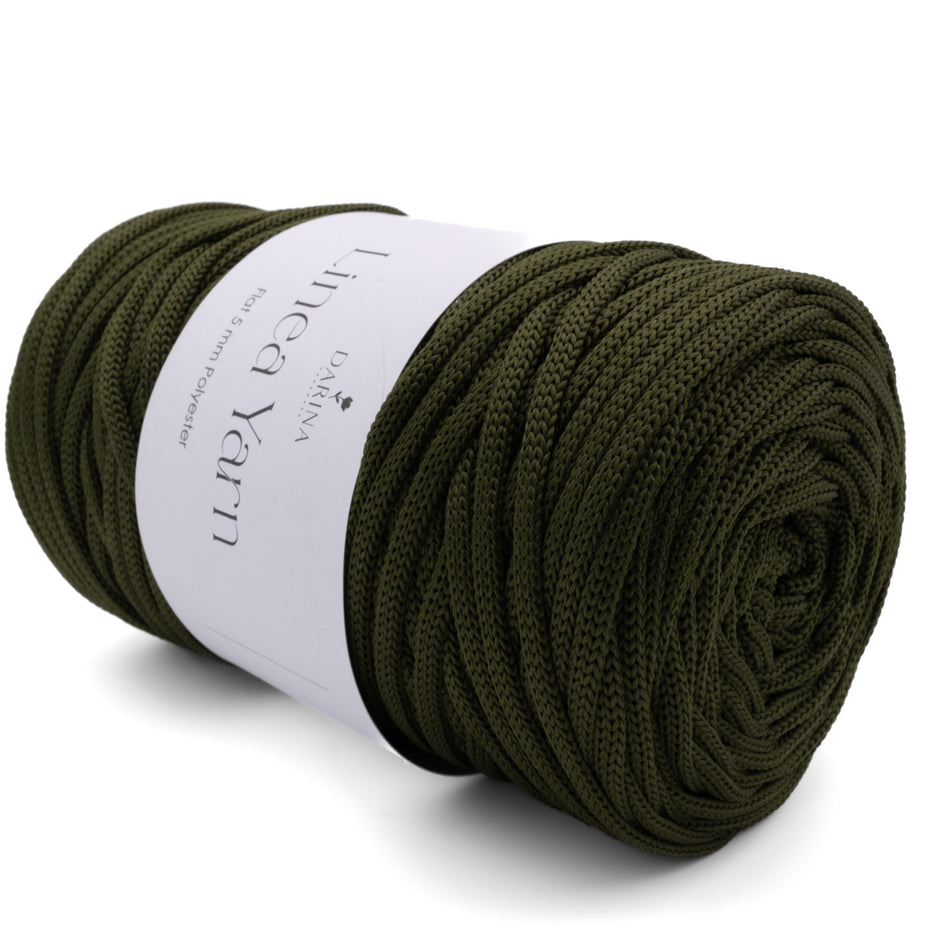 Flache Polyesterschnur 5mm | 270 Khaki
