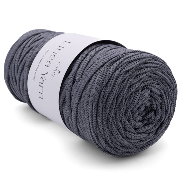 Flache Polyesterschnur 5mm | 295 Stahlgrau