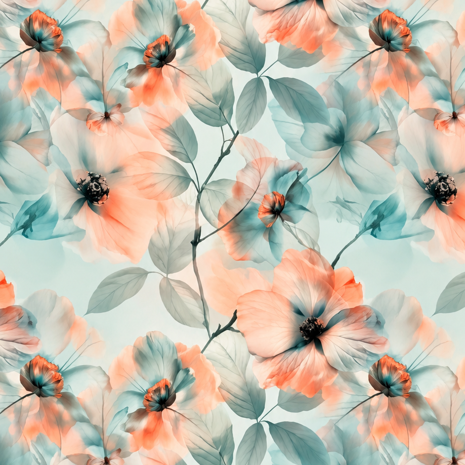 Futterstoff Coral Breeze | wasserabweisend | 50 x 80 cm