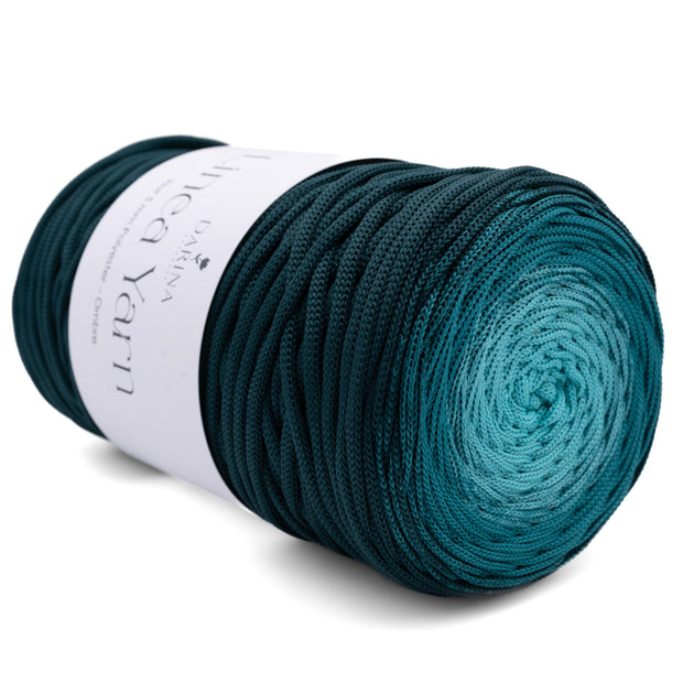 Ombre Flache Polyester 5mm  - 403 Flaschengrün | Petrol | Türkis