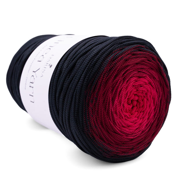 Ombre Flache Polyester 5mm  - 404 Schwarz | Bordeaux | Fuchsia