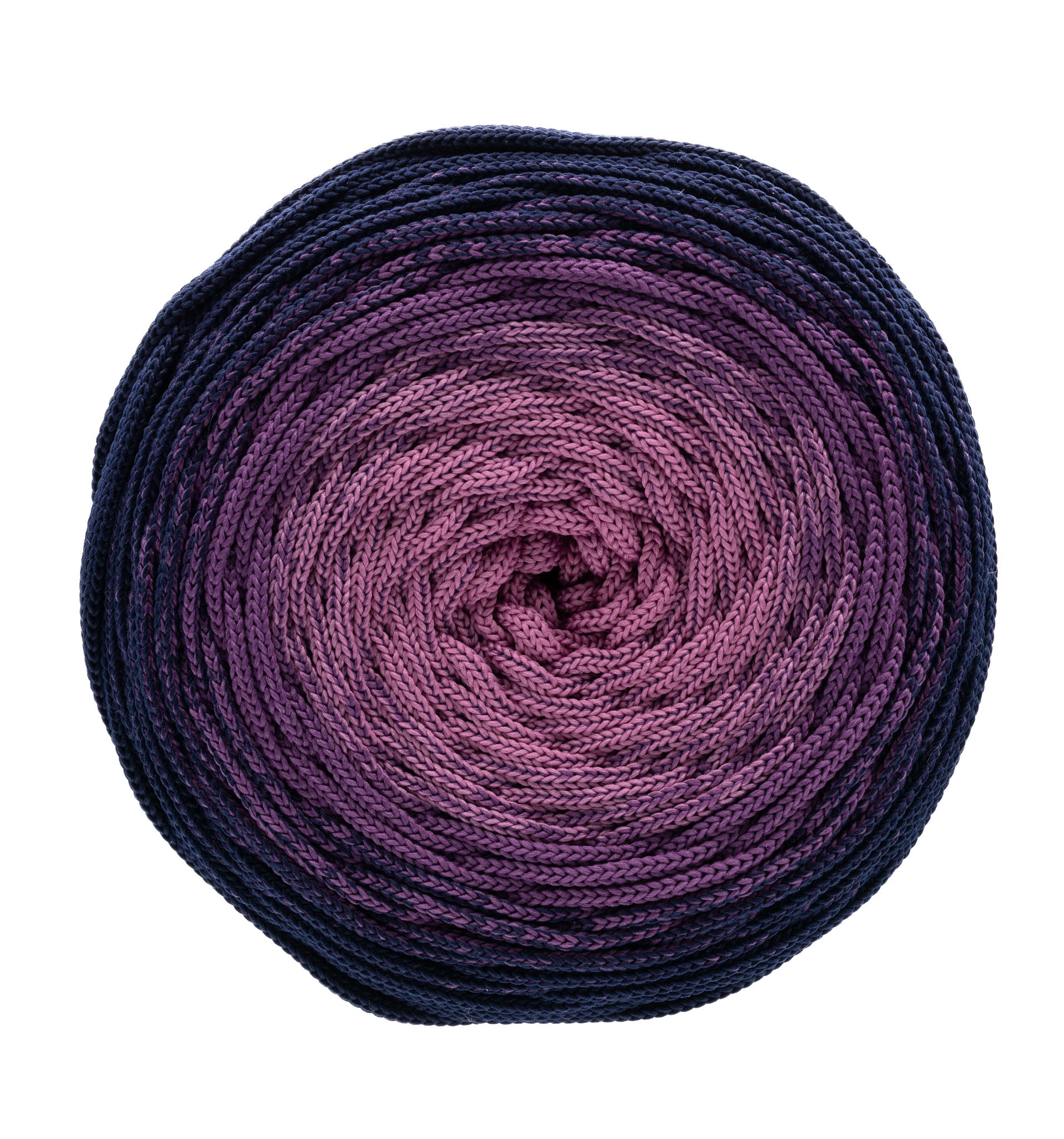 Ombre Flache Polyester 5mm  - 407 Dunkelblau | Pflaume | Beerenrosa