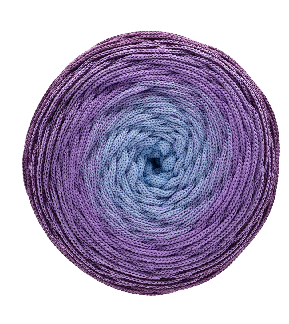 Ombre Flache Polyester 5mm  - 412 Pflaume | Lila | Hellblau