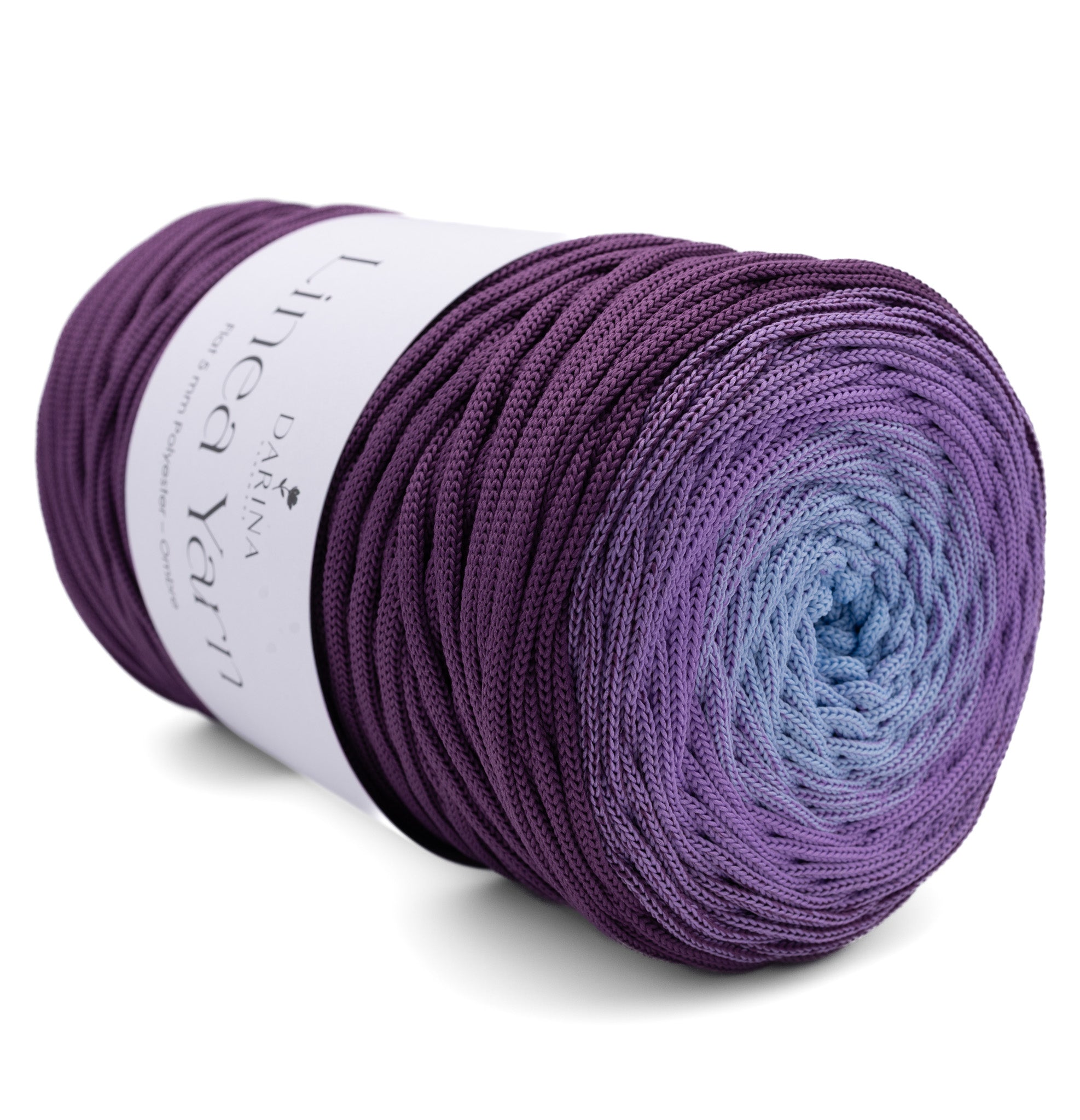 Ombre Flache Polyester 5mm  - 412 Pflaume | Lila | Hellblau