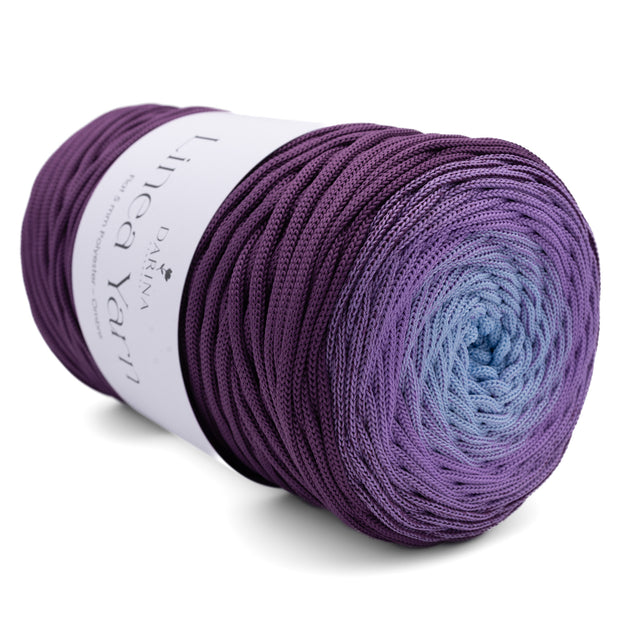 Ombre Flache Polyester 5mm  - 412 Pflaume | Lila | Hellblau