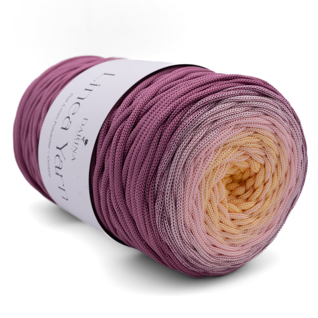Ombre Flache Polyester 5mm  - 413 Beerenrosa | Puderrosa | Pastellgelb