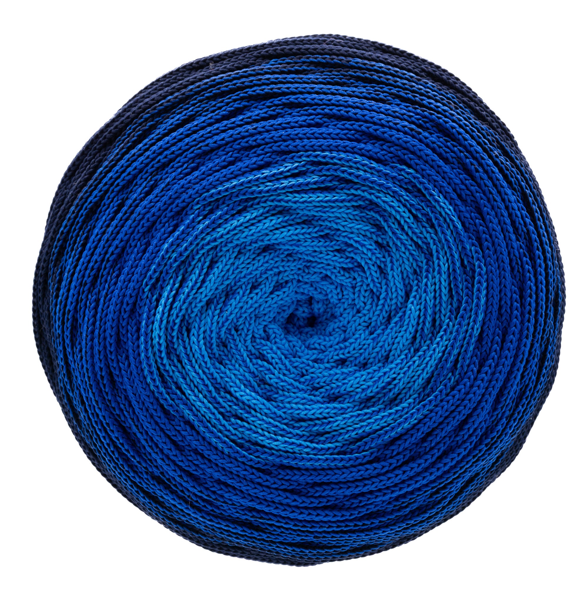 Ombre Flache Polyester 5mm  - 414 Dunkelblau | Kornblumenblau | Azurblau