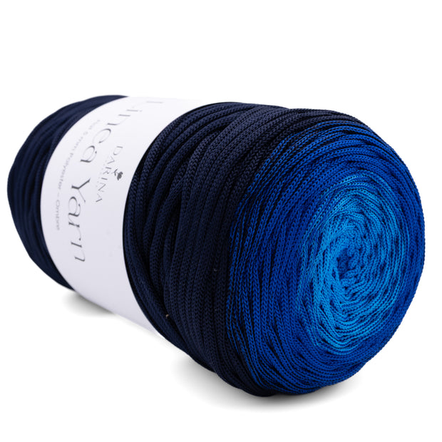Ombre Flache Polyester 5mm  - 414 Dunkelblau | Kornblumenblau | Azurblau