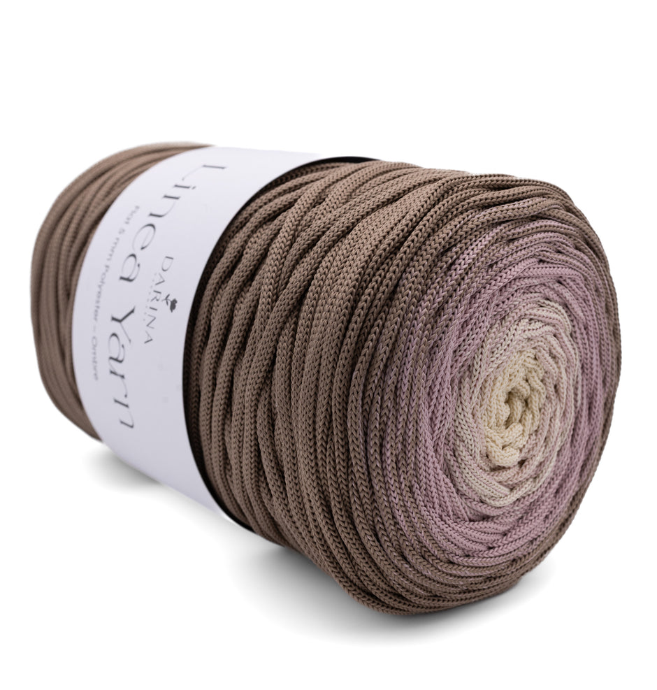 Ombre Flache Polyester 5mm  - 415 Mokka | Altrosa | Vanille