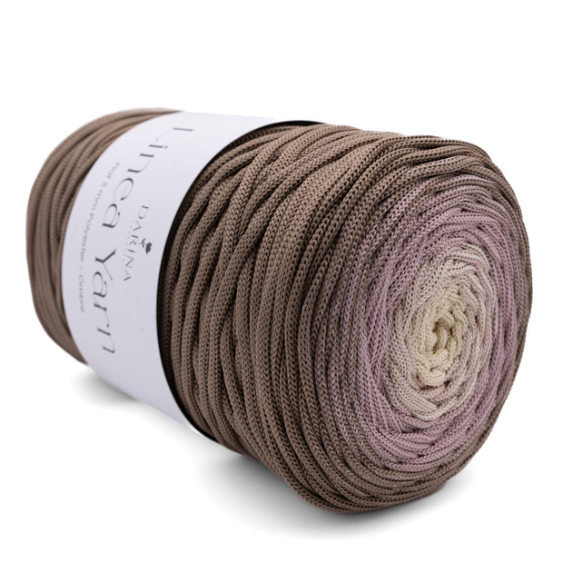 Ombre Flache Polyester 5mm  - 415 Mokka | Altrosa | Vanille