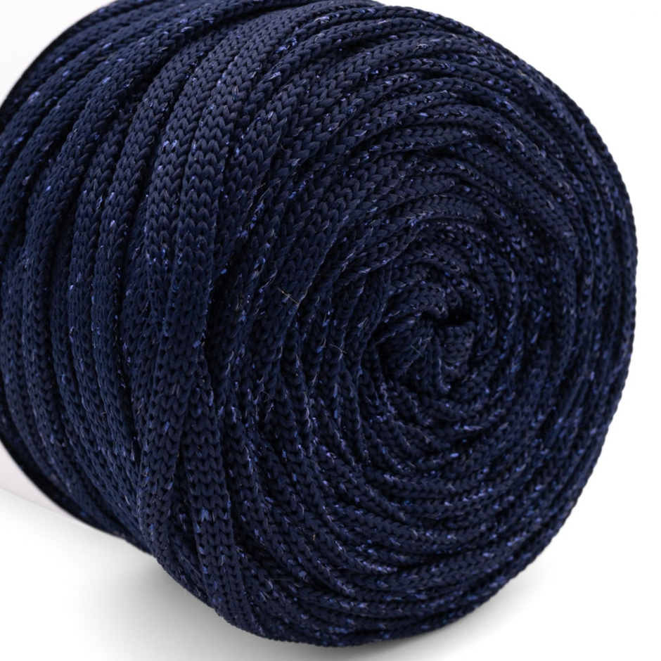 Flache Polyesterschnur 5 mm | Lurex