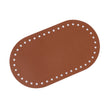 Ovaler Taschenboden aus Naturleder 12 x 21 cm