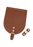 Taschenklappe aus Naturleder 15 x 18 cm