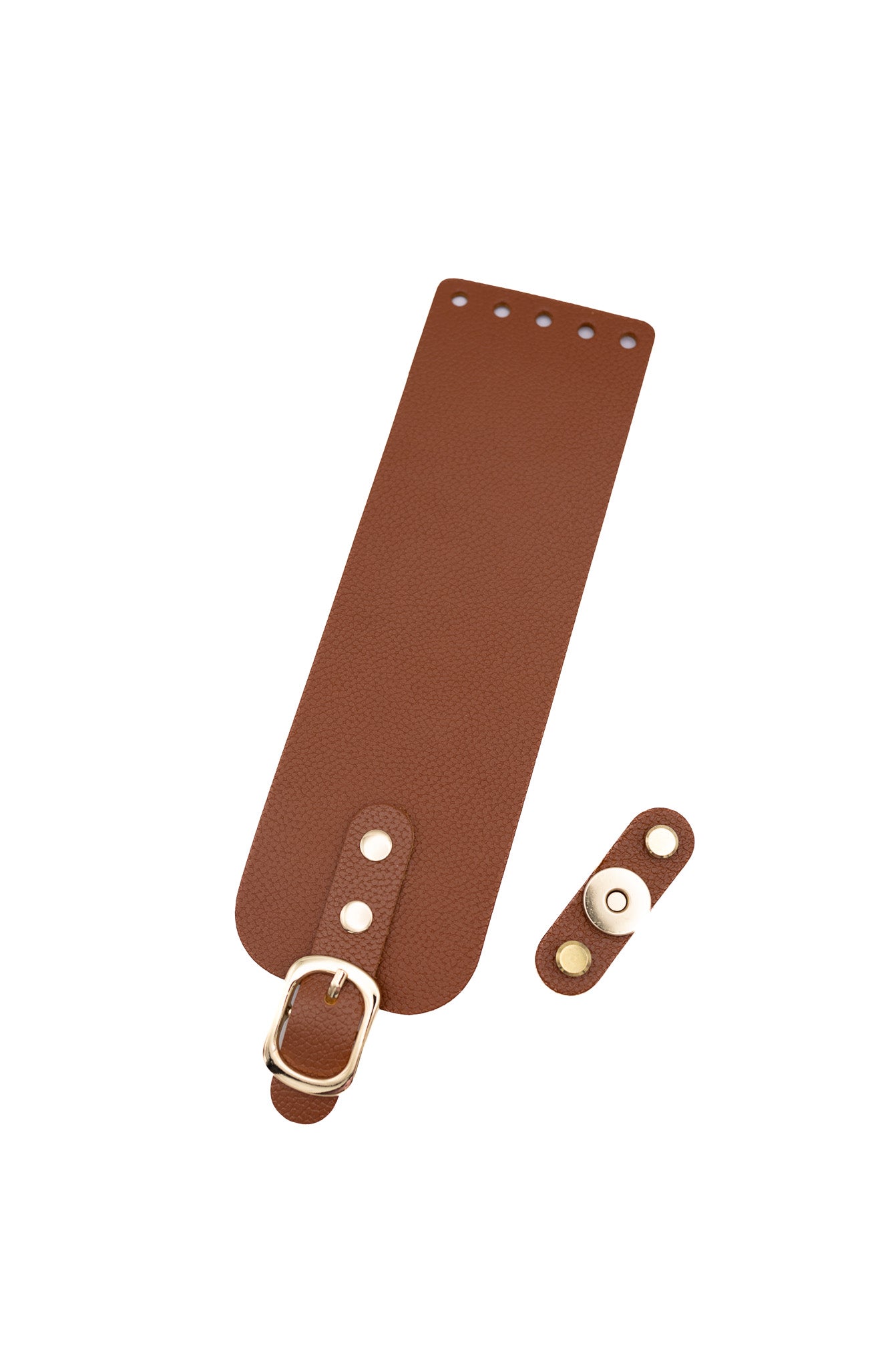 Taschenklappe aus Naturleder 7 x 22 cm