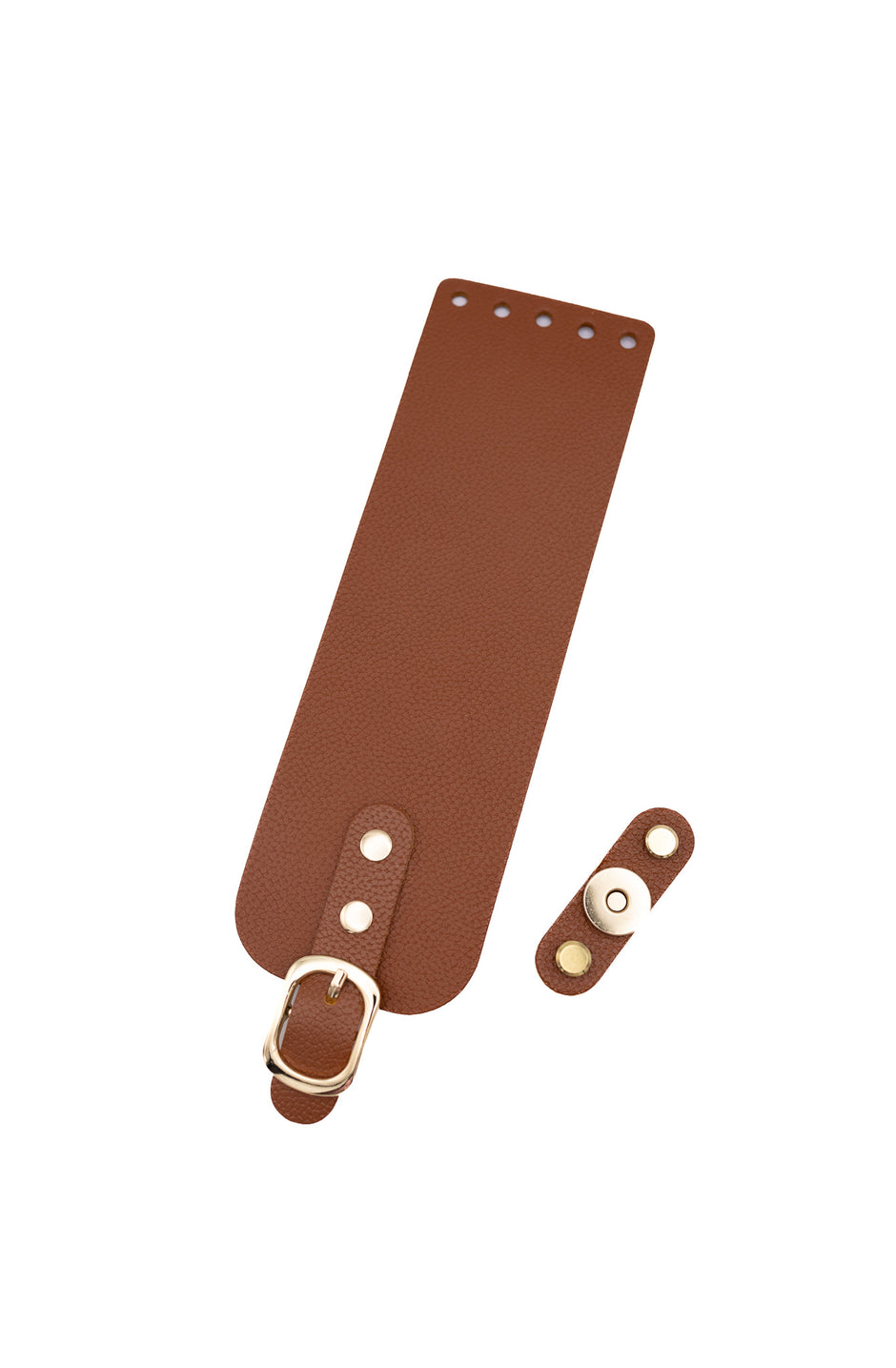 Taschenklappe aus Naturleder 7 x 22 cm