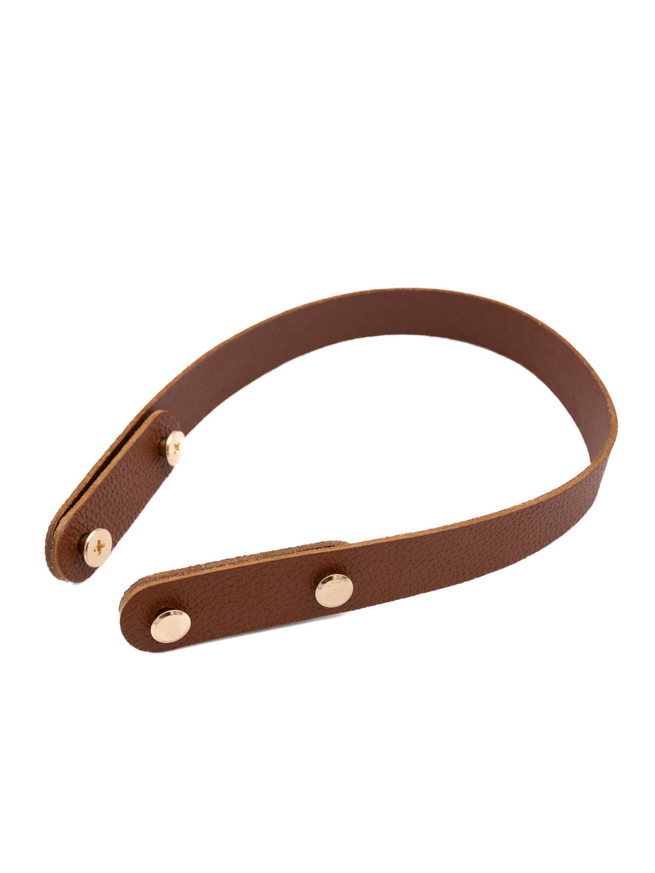 2er Set Taschengurt aus Naturleder 40 cm