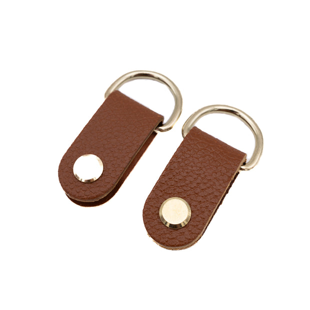 2er Set Seitengriffe aus Naturleder