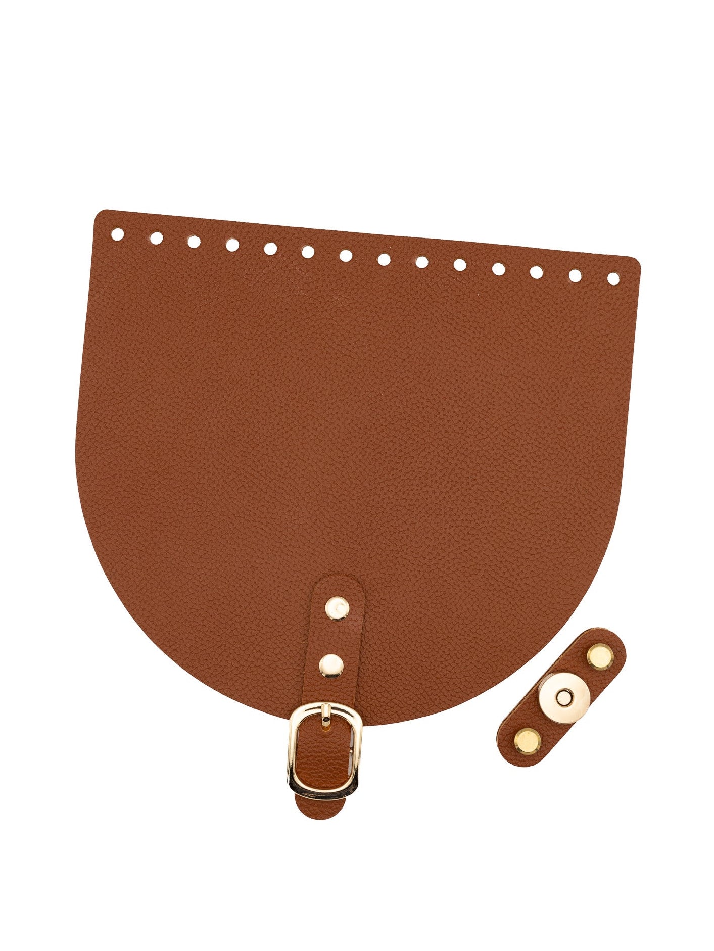 Taschenklappe aus Naturleder 20 x 18 cm