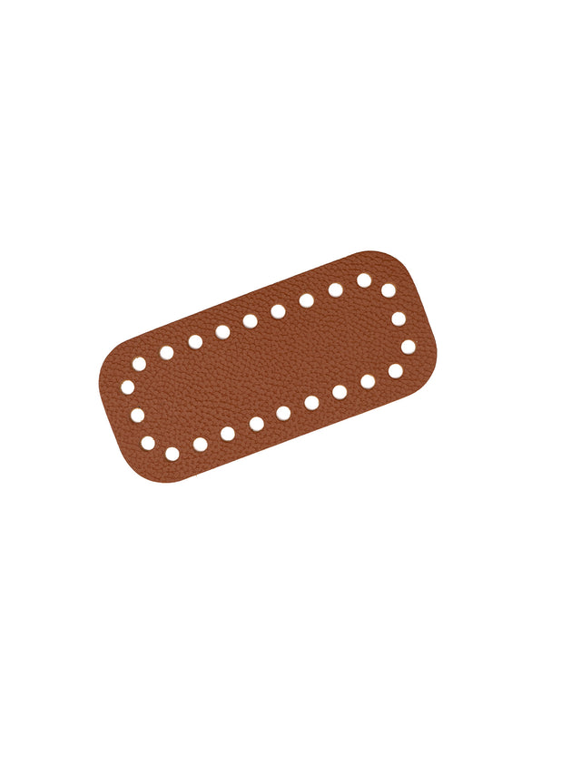 Taschenboden aus Naturleder 5 x 11 cm