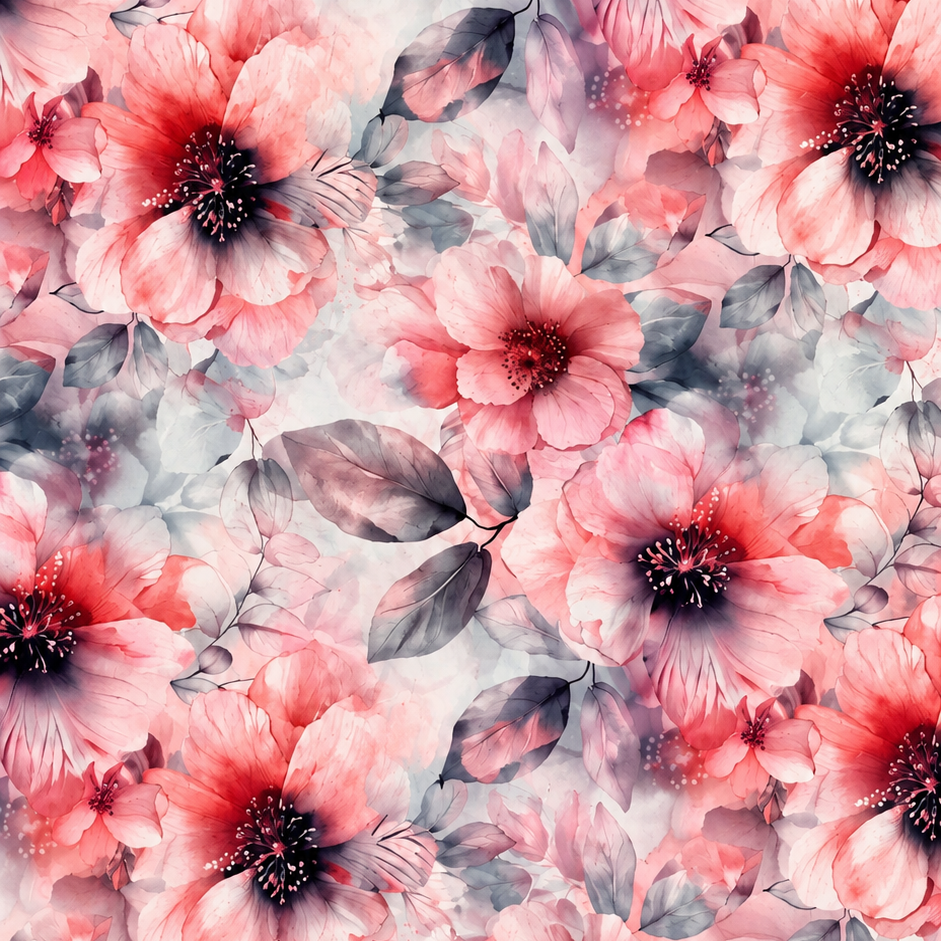 Futterstoff Blush Bloom | wasserabweisend | 50 x 80 cm
