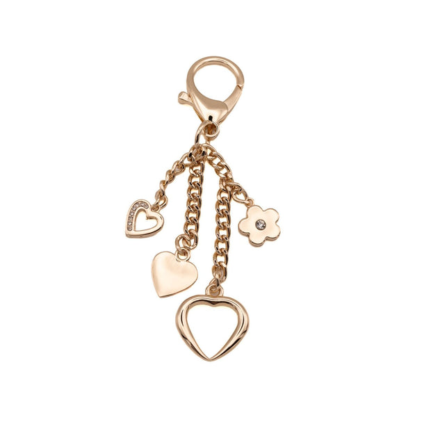 Taschenanhänger mit Charms | Gold & Silber