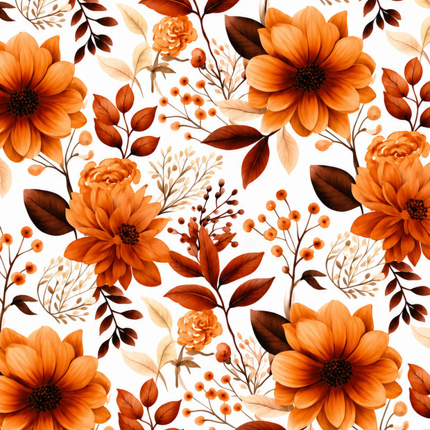Futterstoff Autumn Bloom | wasserabweisend | 50 x 80 cm