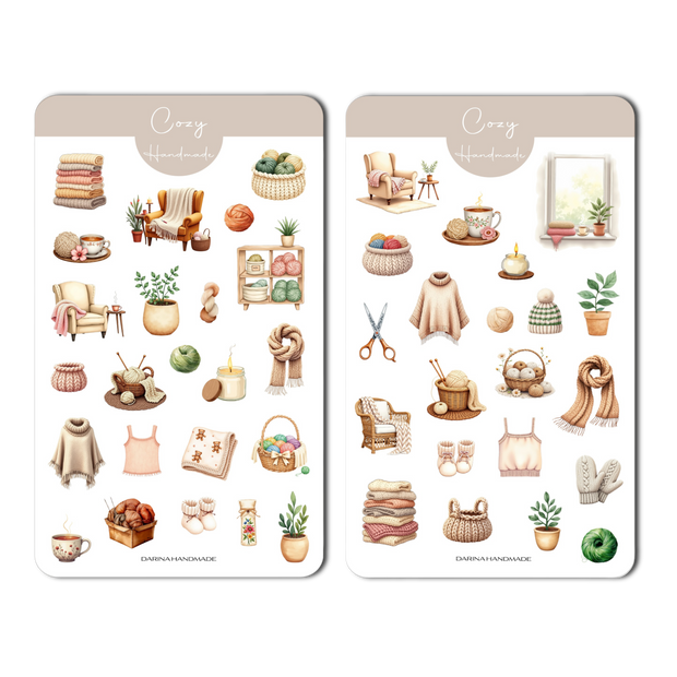 Sticker Set "Cozy Handmade"