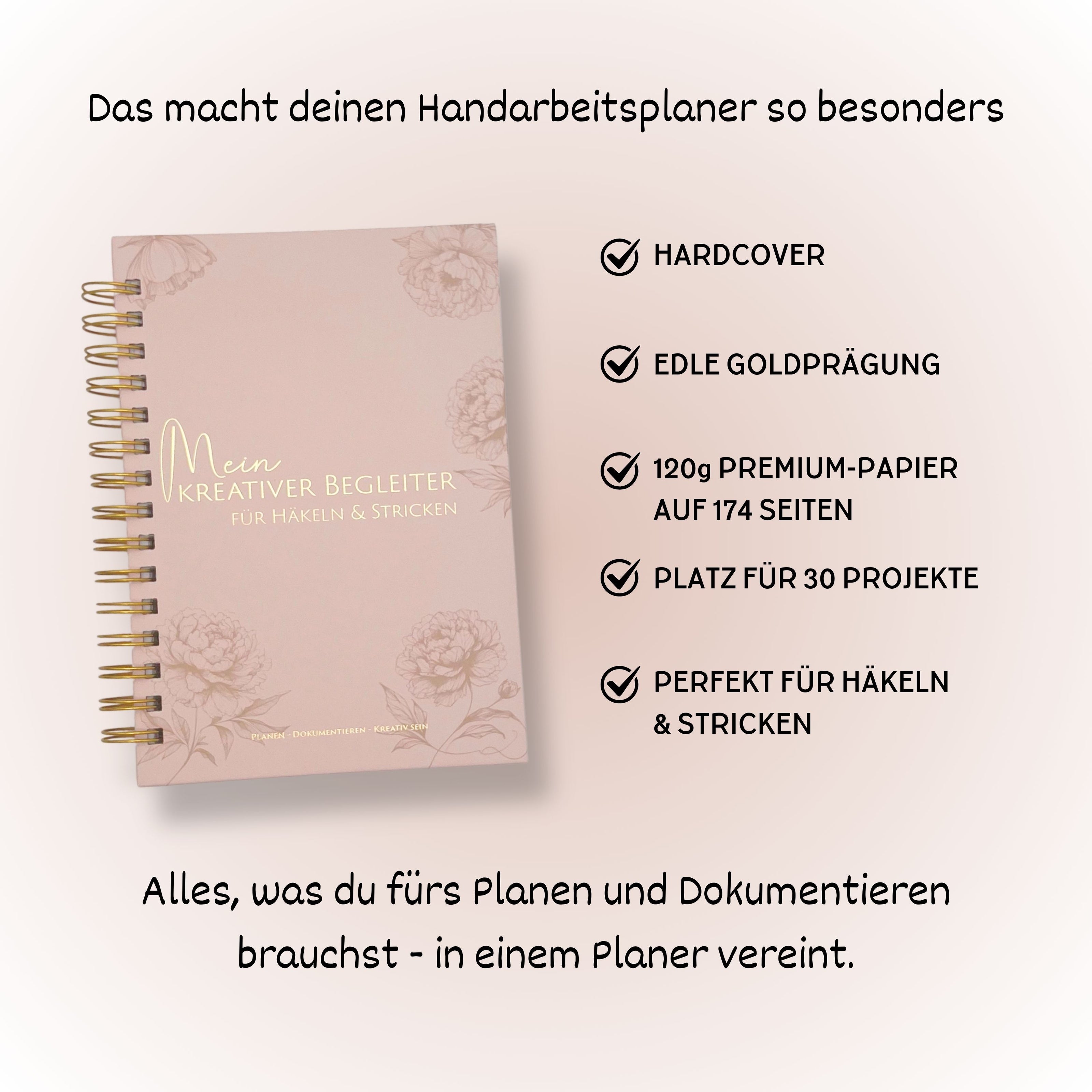 Handarbeitsplaner für Häkeln & Stricken