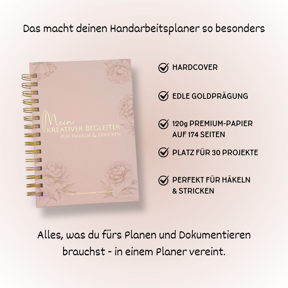 Handarbeitsplaner für Häkeln & Stricken