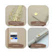 B-Ware A5 Premium Binder mit goldenen Ringen (30mm Ringe)
