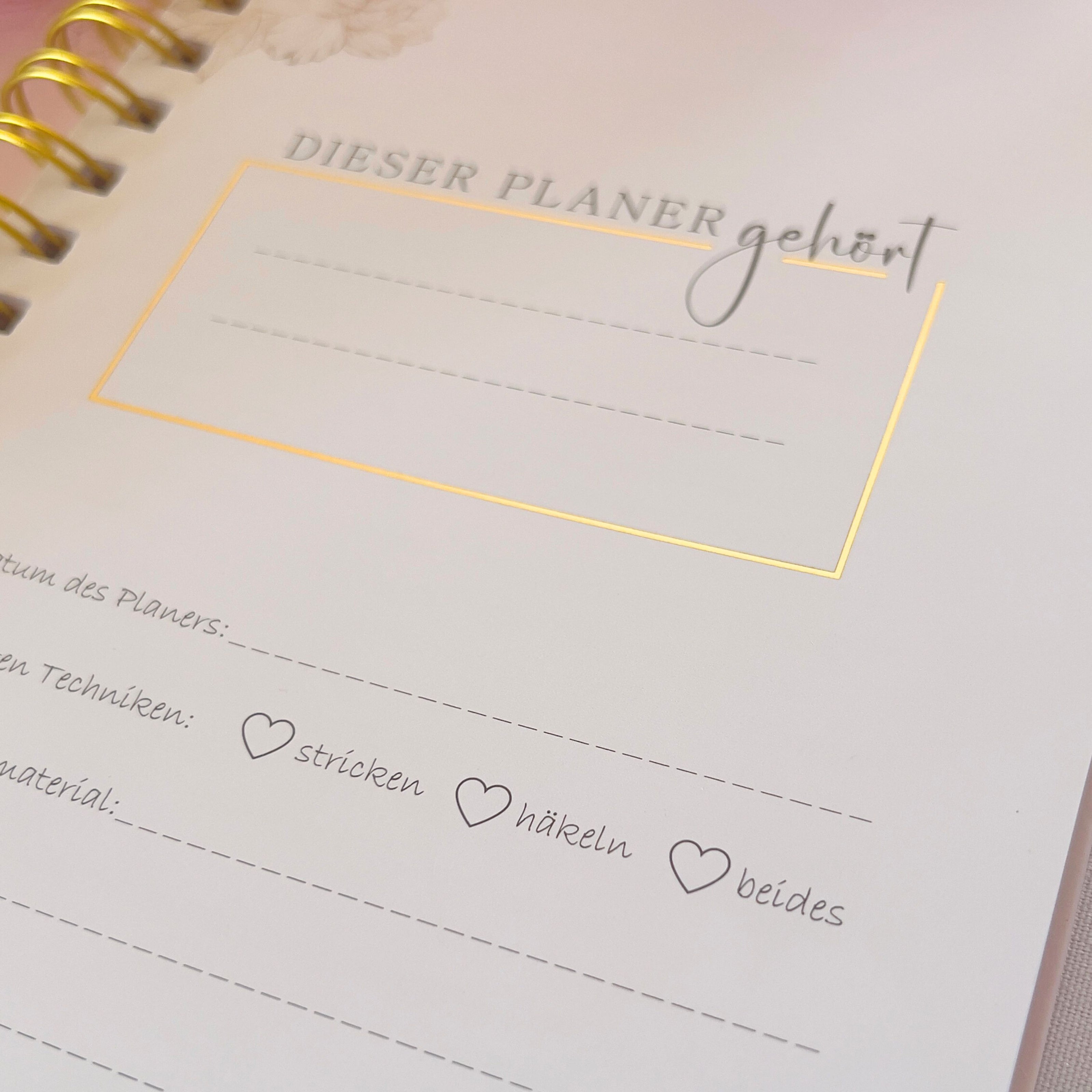 Handarbeitsplaner für Häkeln & Stricken